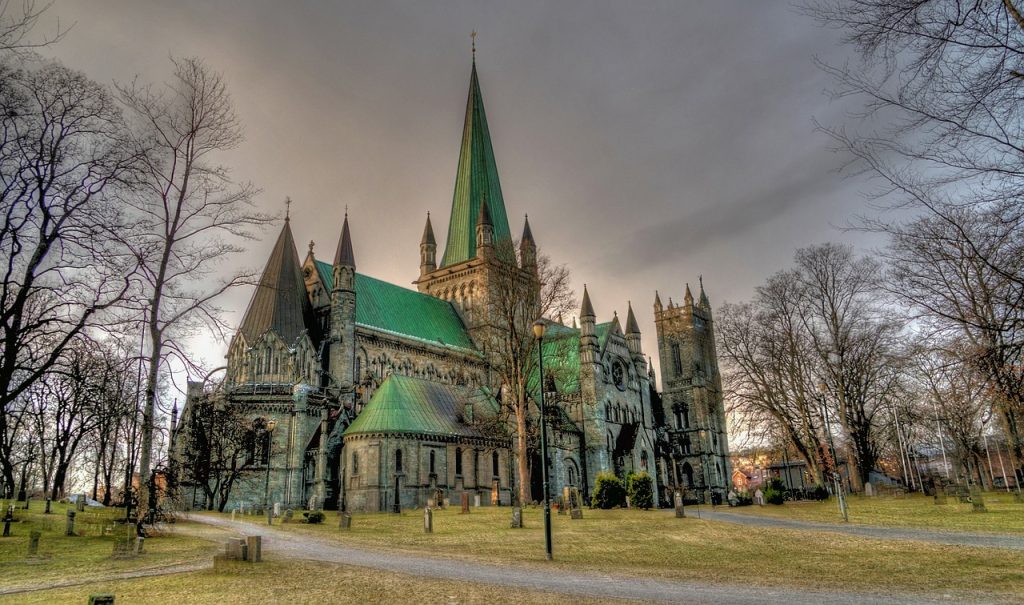 Nidaros Cathedral in Trondheim, Norway