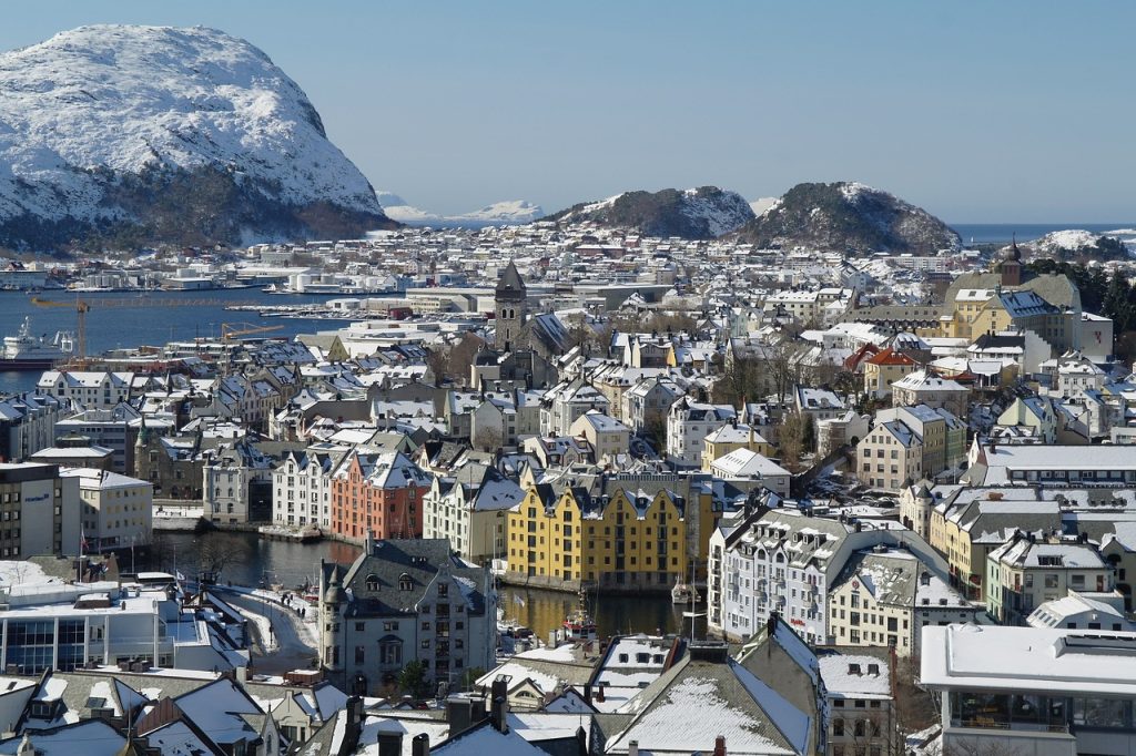 Ålesund City in Norway