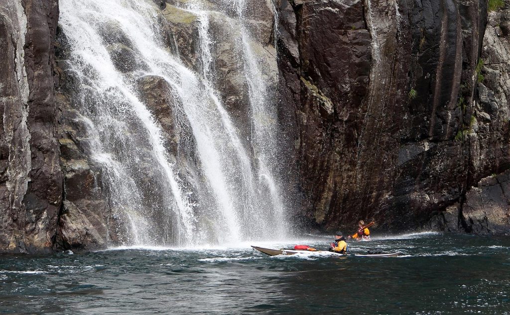Kayaking in Geirangerfjord