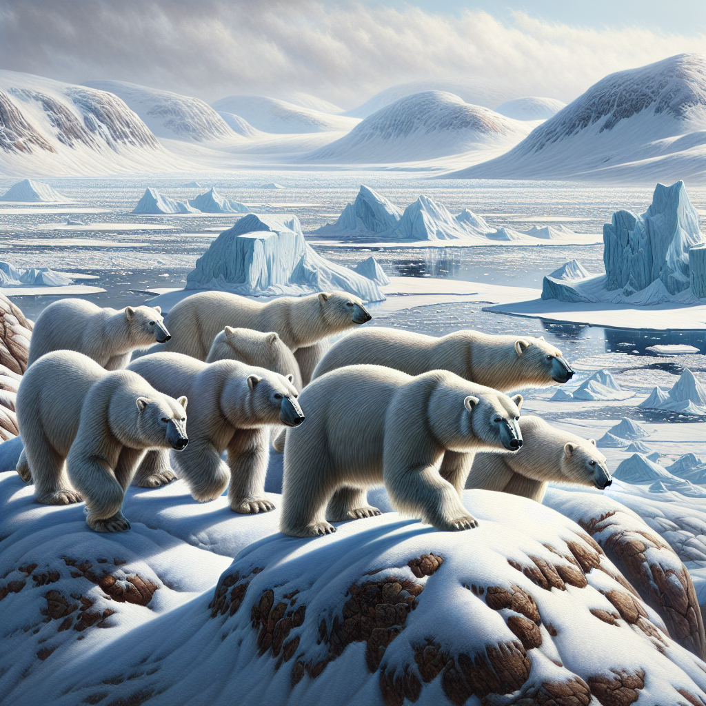 polar bears in Svalbard