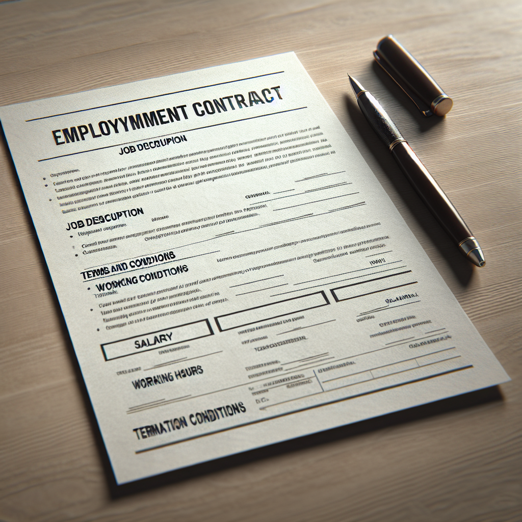 a sample employment contract