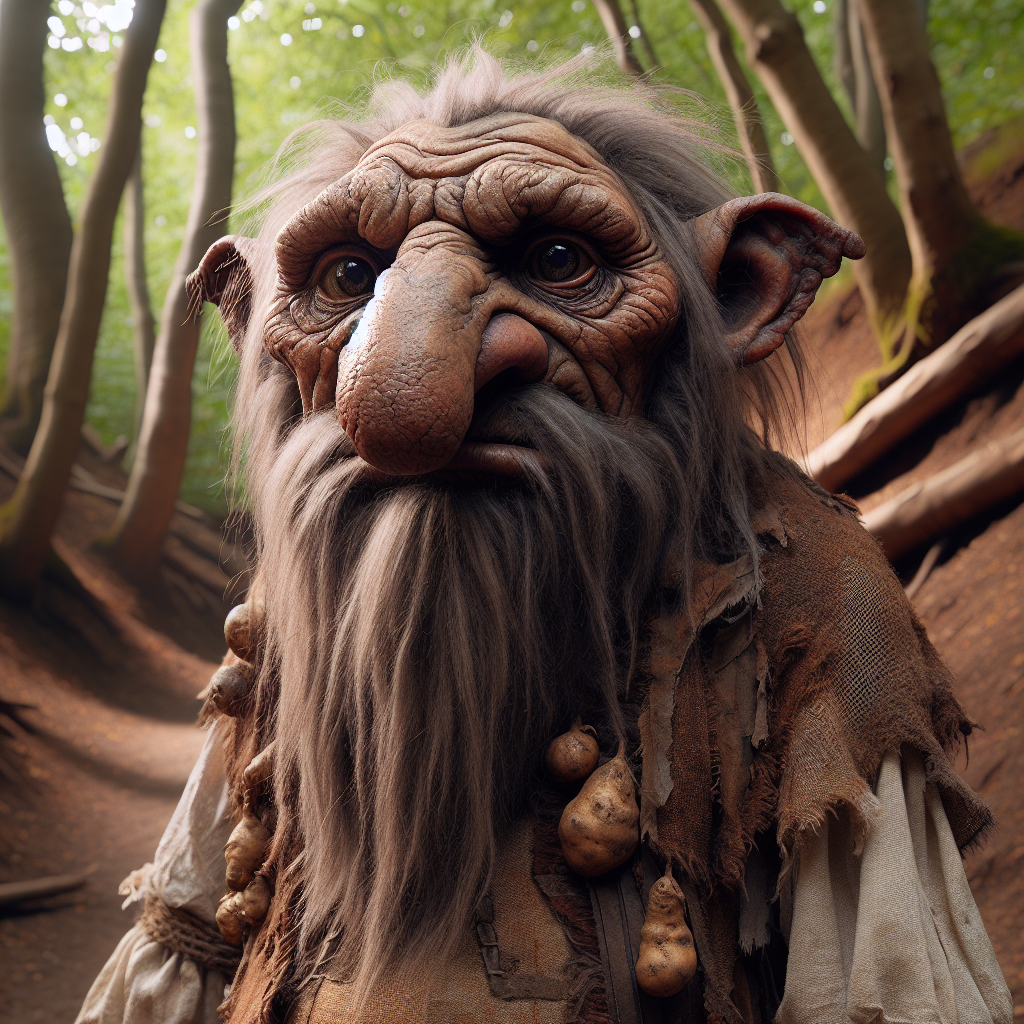 illustration of a traditional Norwegian troll