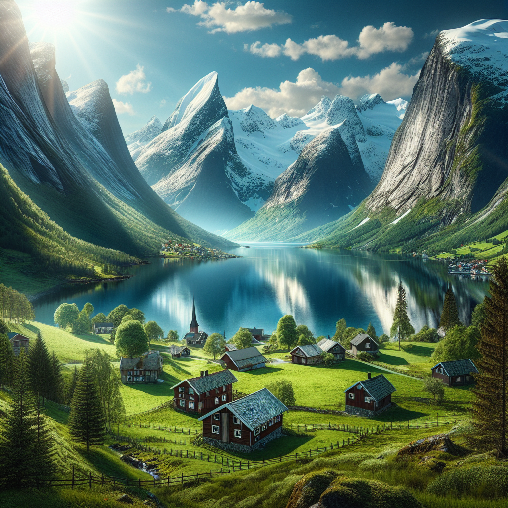 a scenic view of Norway