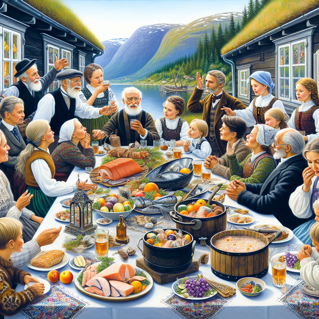 Norwegian family gathering