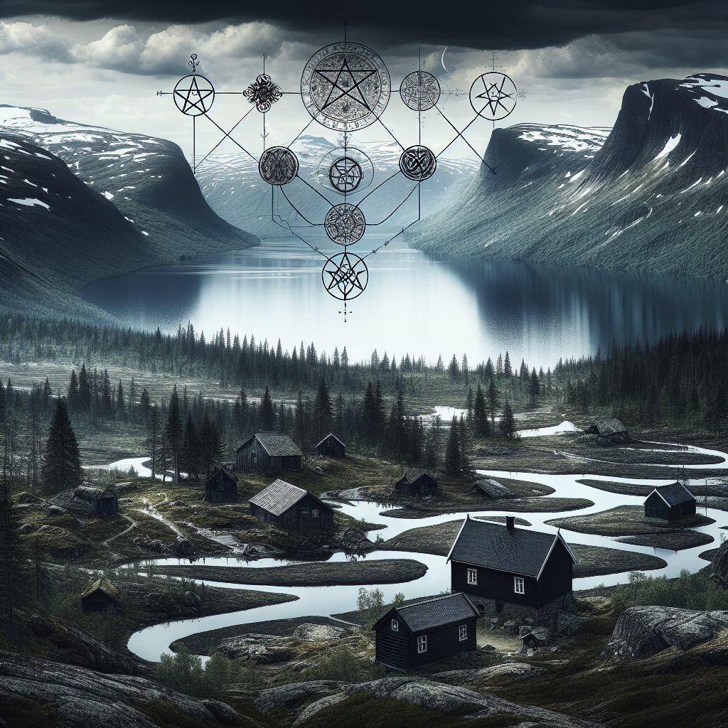 Scenic view of Norwegian landscape, symbolizing the connection between nature and Black Metal