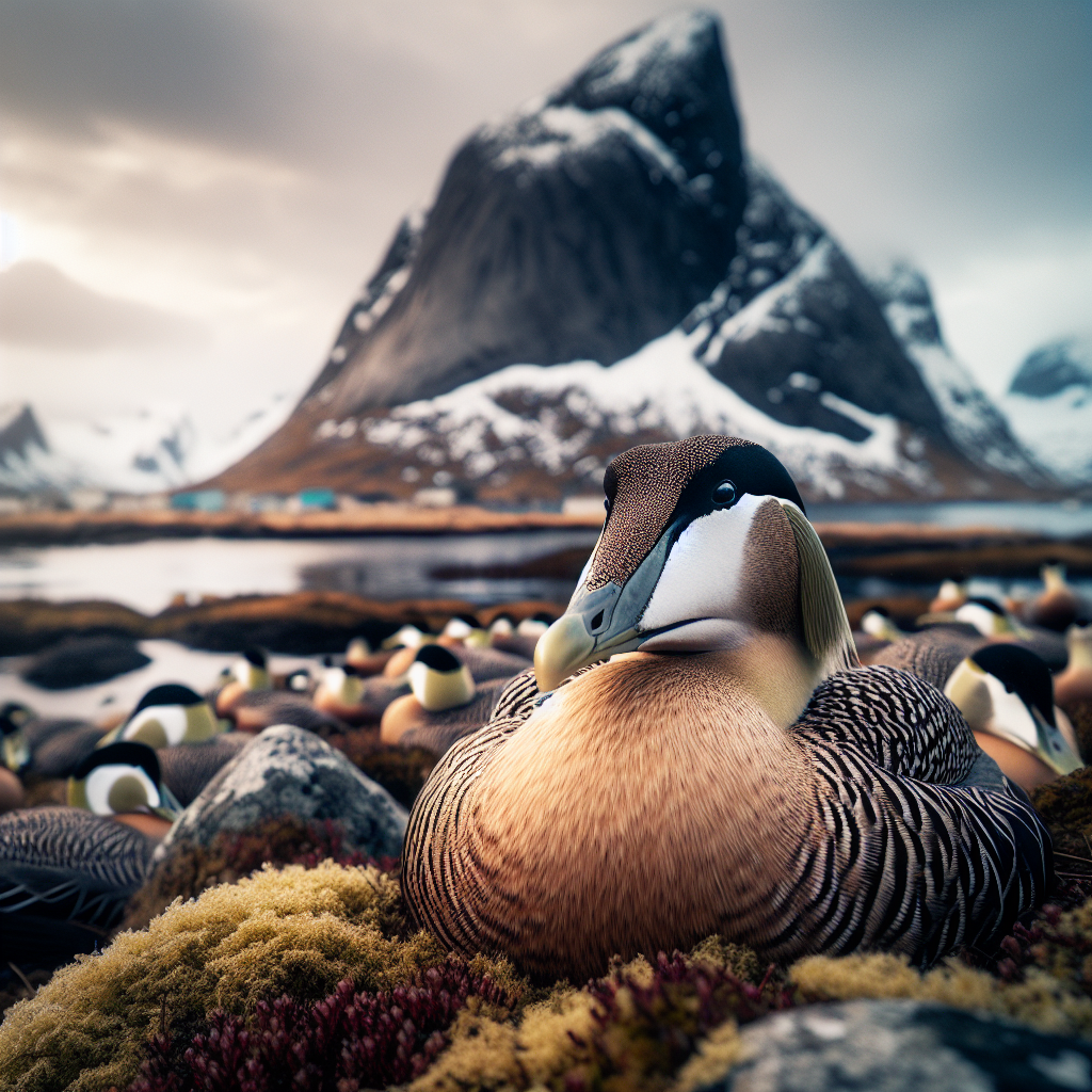 eider ducks in Vega Archipelago